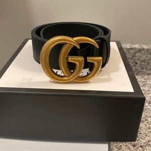 Womens Black Gucci Belt